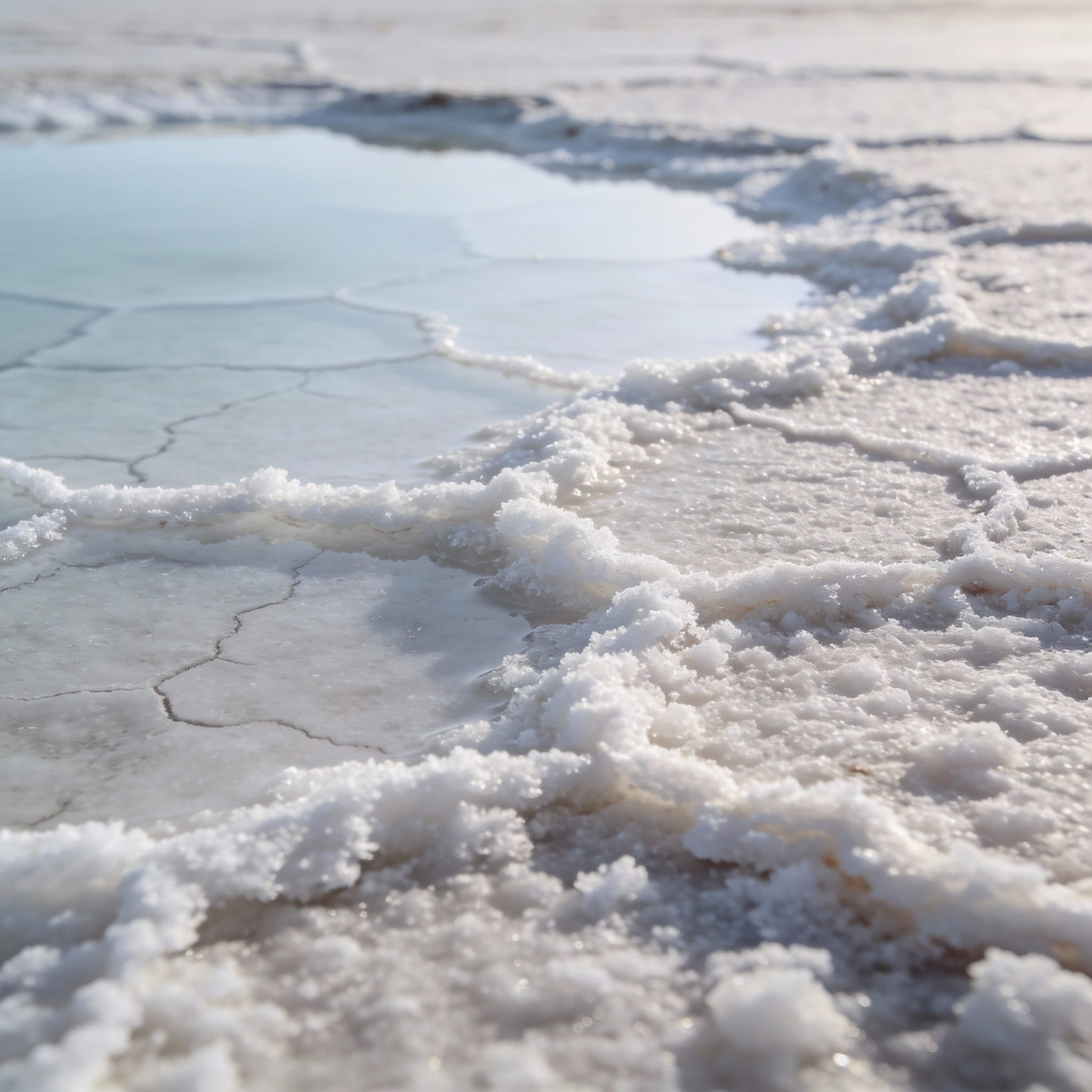 Formation évaporitique sel et gypse howlite
