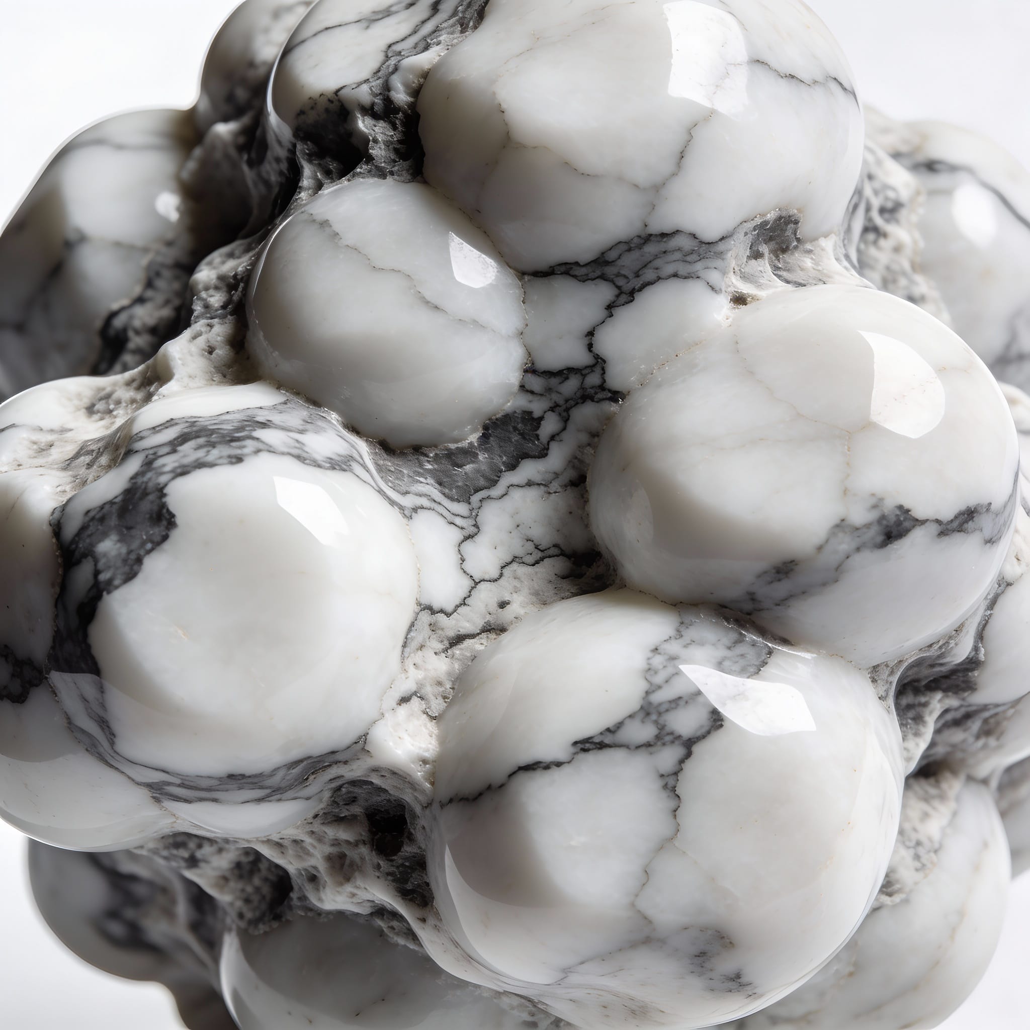 Macro texture howlite veines noires