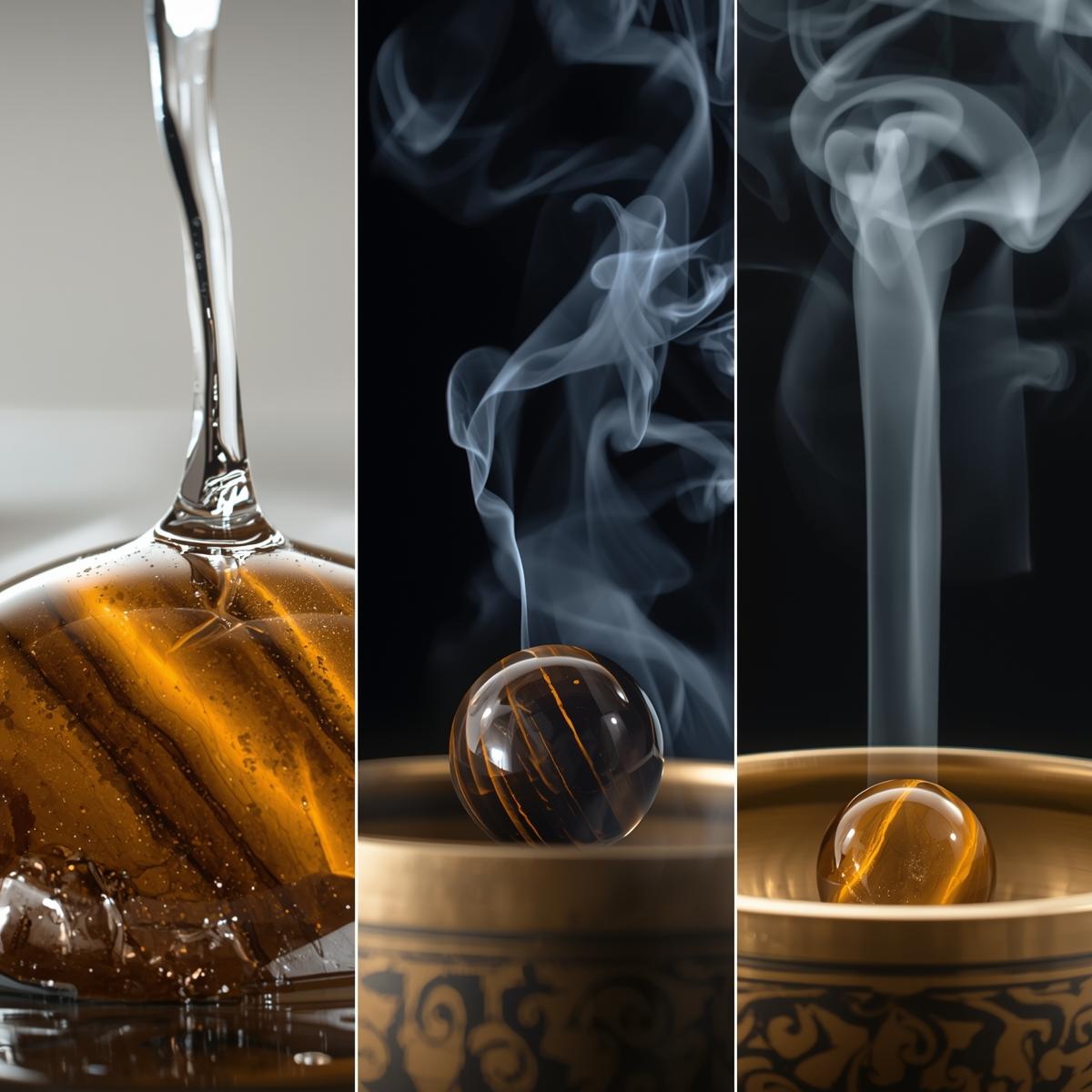 Purification oeil de tigre fumigation eau