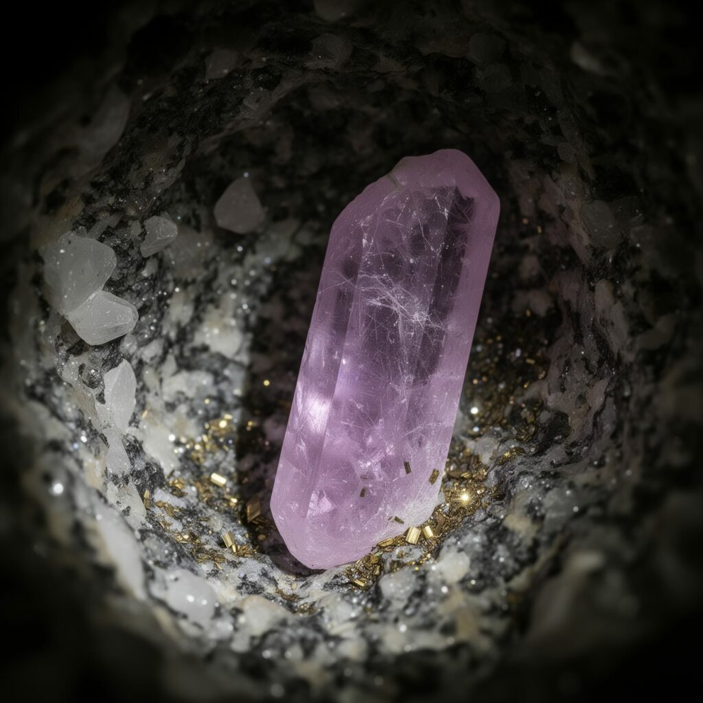 Kunzite : la tendresse qui protège le cœur 1 KUNZITE BRUTE ROSE