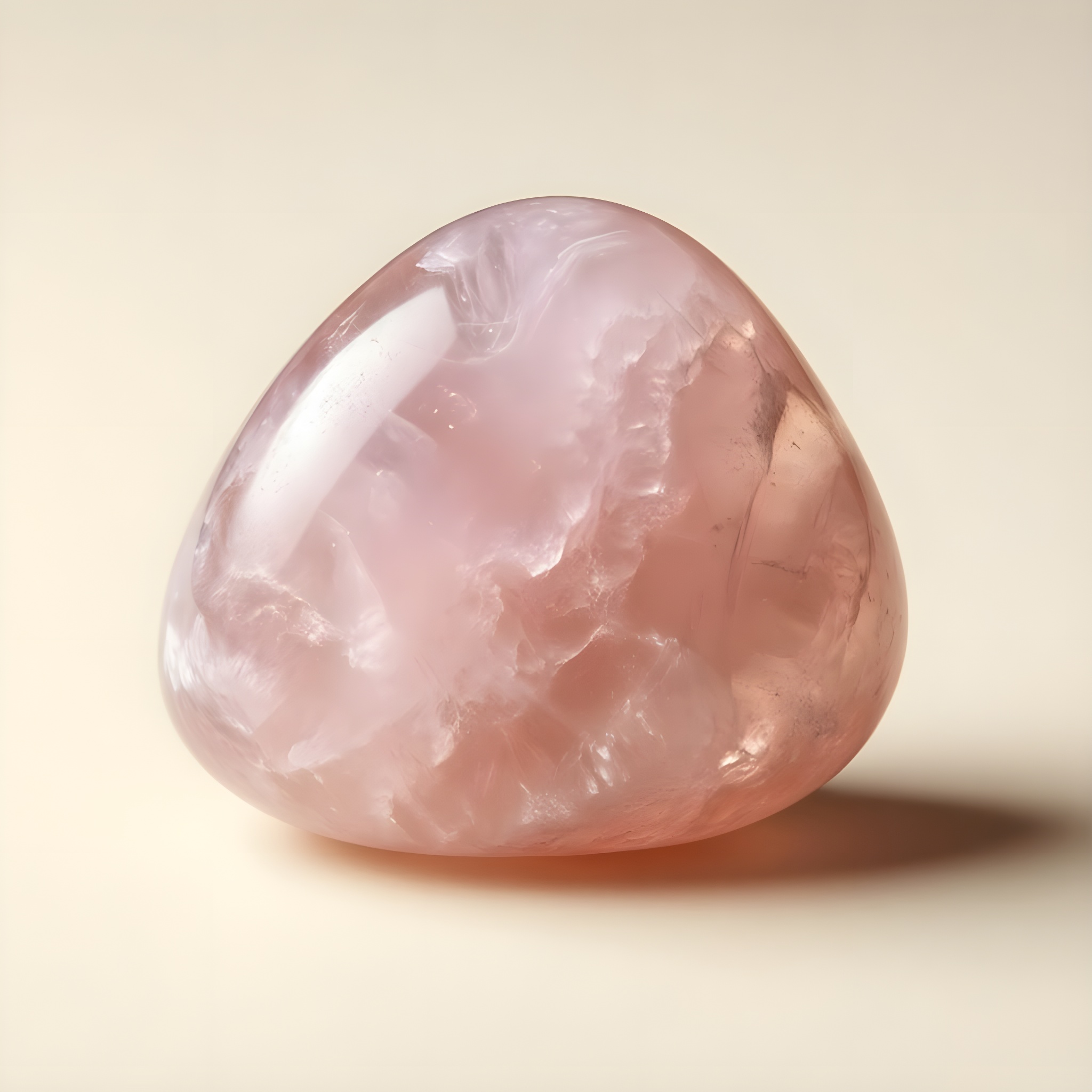Quartz Rose poli forme libre