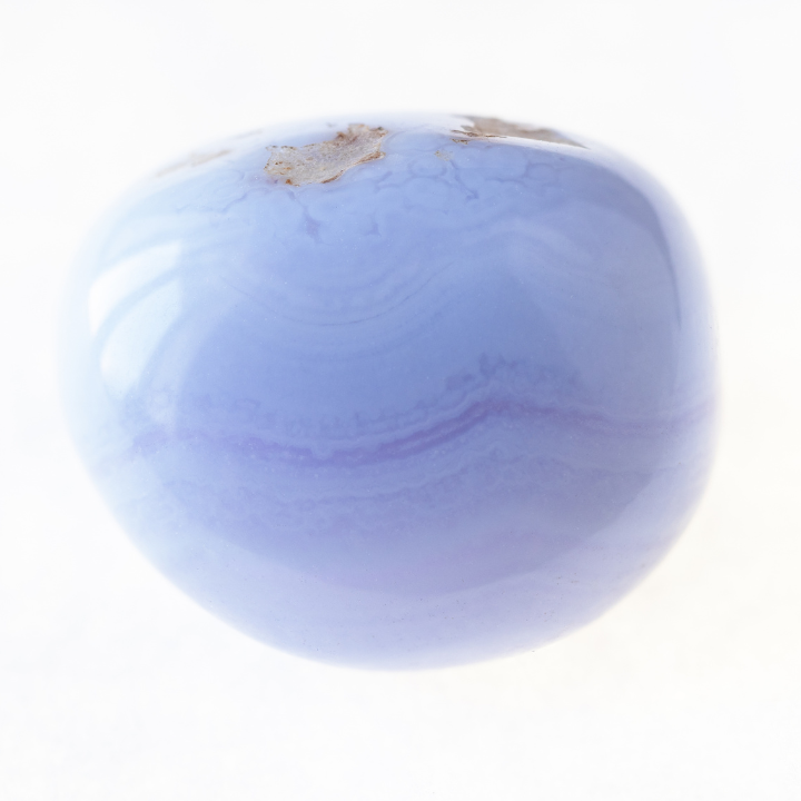 Galet Calcédoine Bleue Pierre Roulée