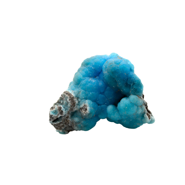 Hémimorphite brute bleu électrique