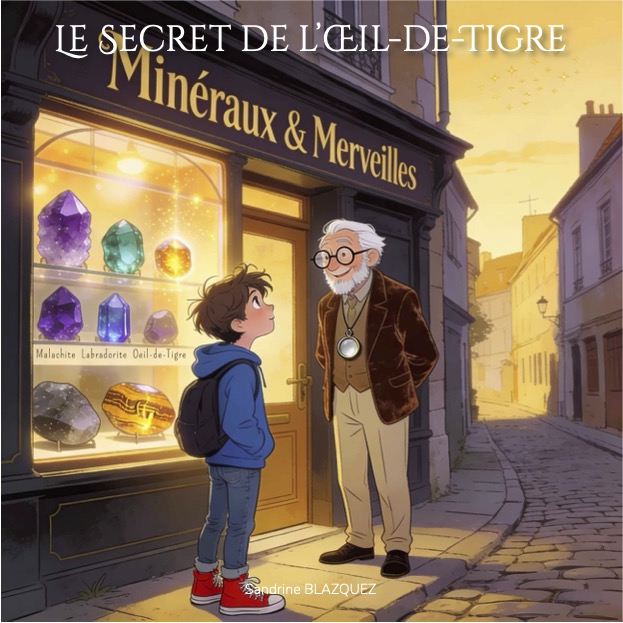 Livre illustré pour enfant gestion des émotions et lithothérapie Le Secret de l'Œil-de-Tigre