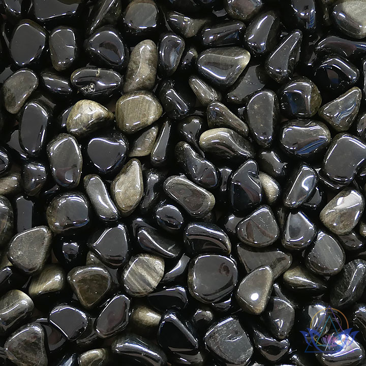 Pierres Roulées Obsidienne Dorée