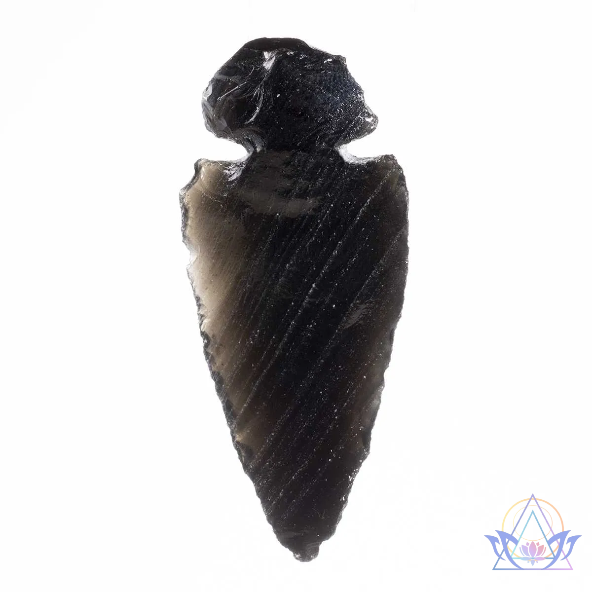 Pointe de flèche en obsidienne taillée