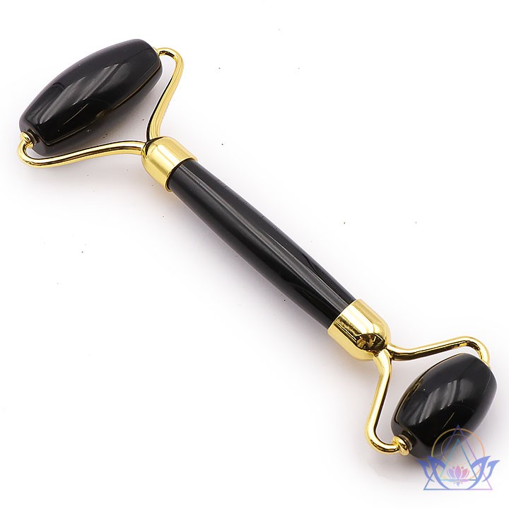 Rouleau de Massage Obsidienne Noire