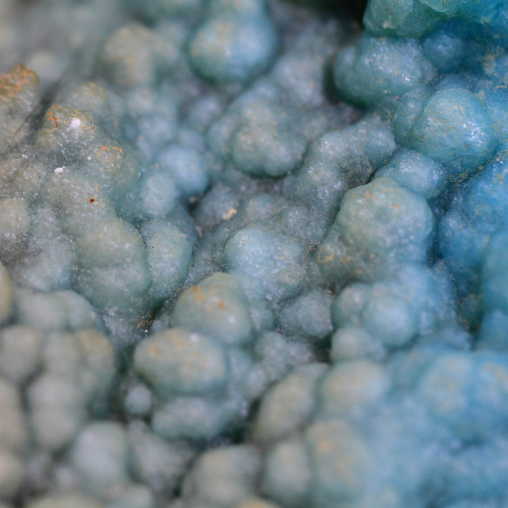 Texture Hémimorphite bleue botryoïdale