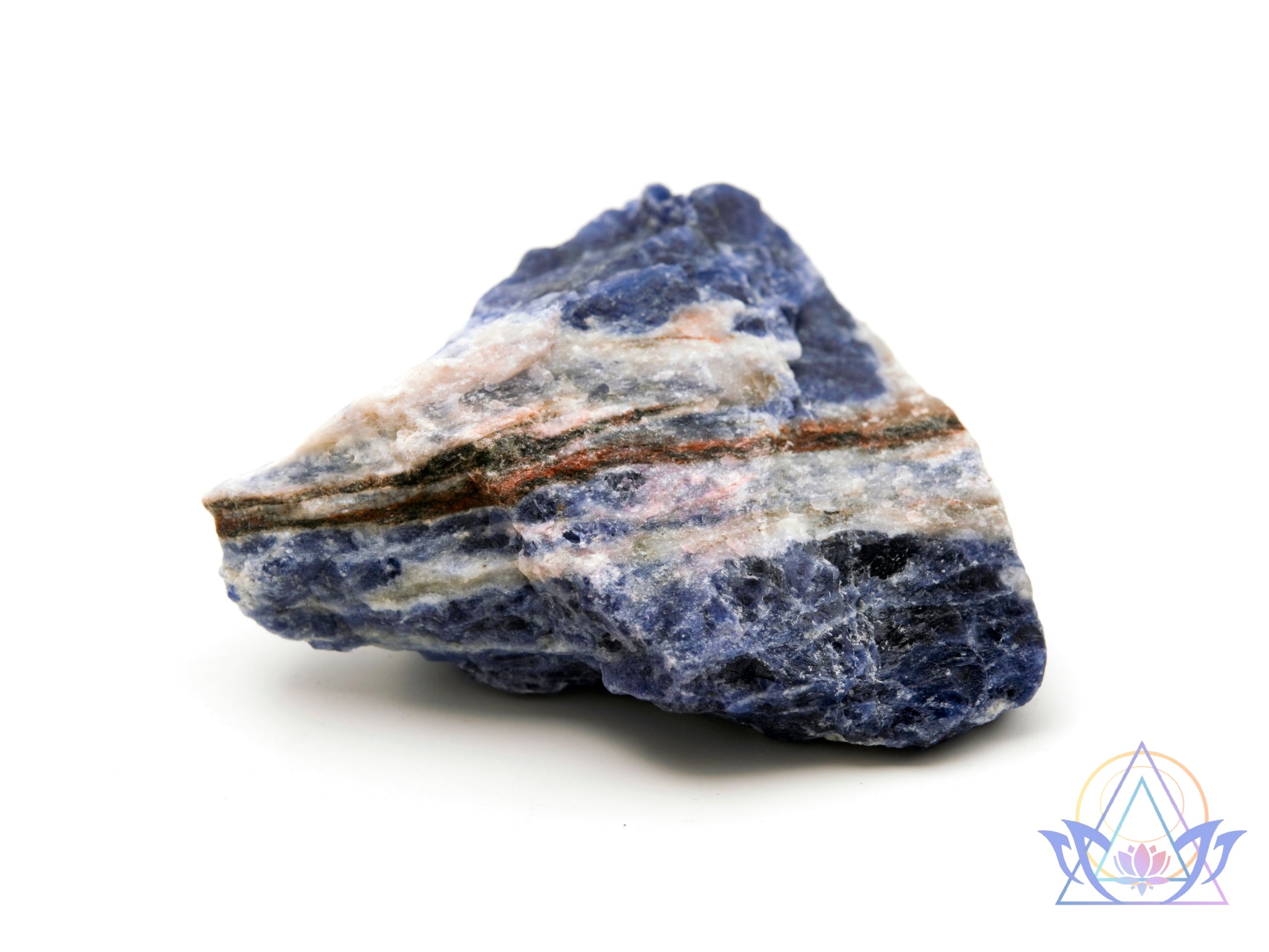 Pierre de sodalite veinée